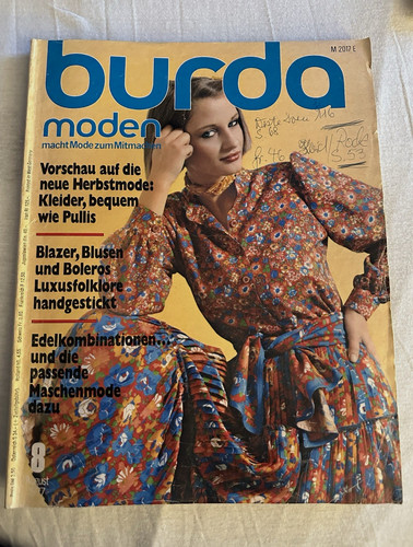 Burda moden august 1977 - 1977, heft