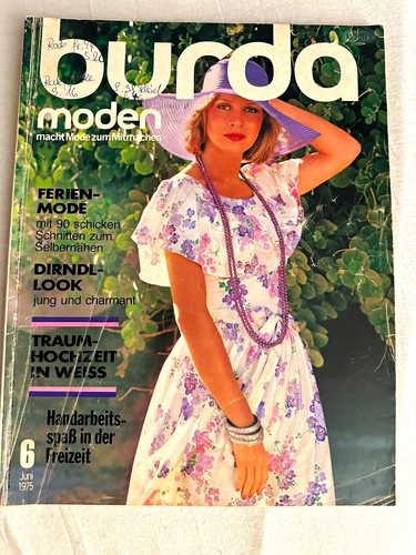 Burda moden ausgabe 1975 - moden,