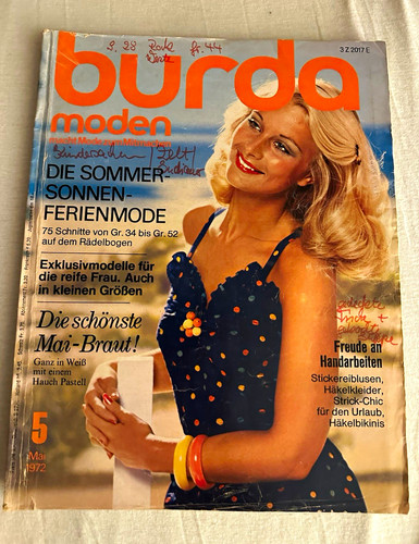 Burda moden ausgabe 1972 mai - moden,