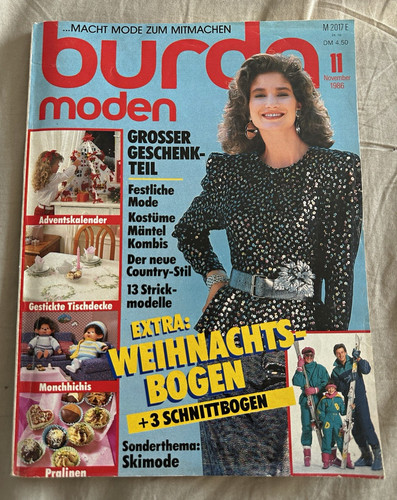 Burda moden november 1986 - november,