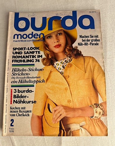 Burda moden februar - 02, 1974