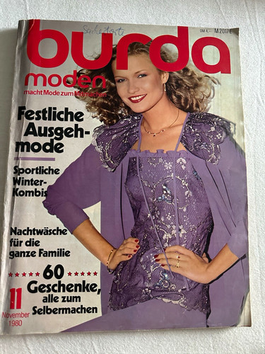 Burda moden ausgabe - ausgabe, 11/1980