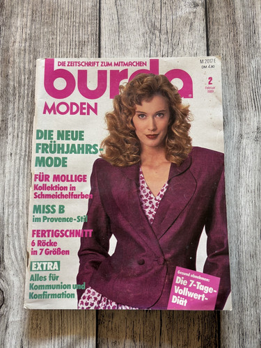 Burda moden februar 1989 - februar, 89
