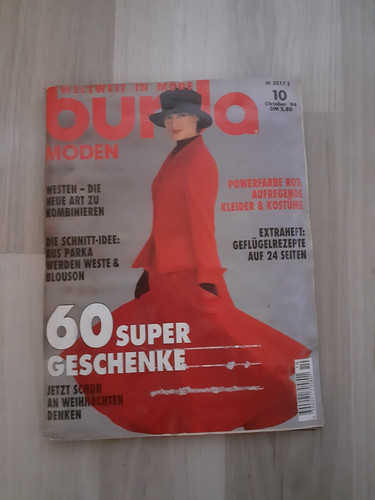 Burda moden heft - moden, oktober/1994