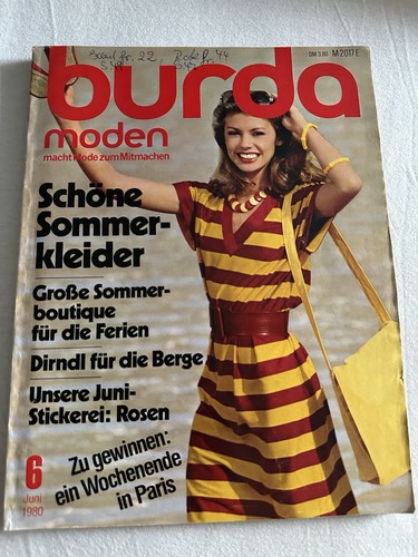 Burda moden juni 1980 mit - burda,