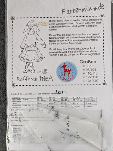 Farbenmix schnittmuster insa - farbenmix, schnittmuster,