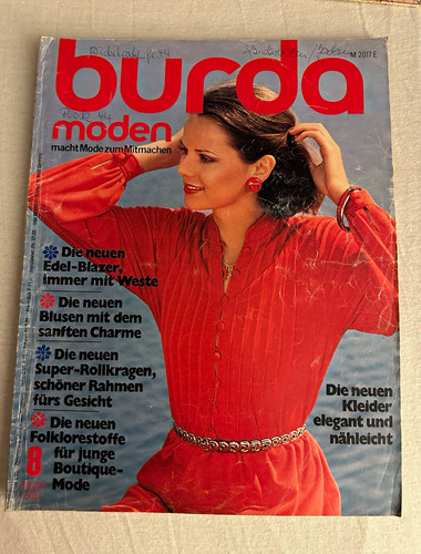 Burda moden heft 1976 august - heft, 8/1976