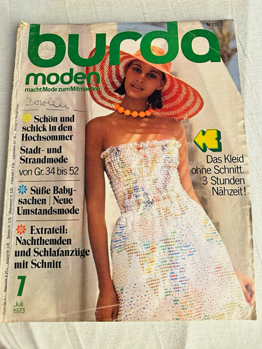 Burda moden juli 1973 ausgabe - moden,