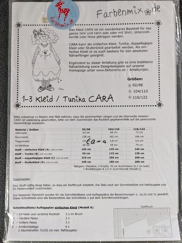 Farbenmix schnittmuster cara - farbenmix, schnittmuster,
