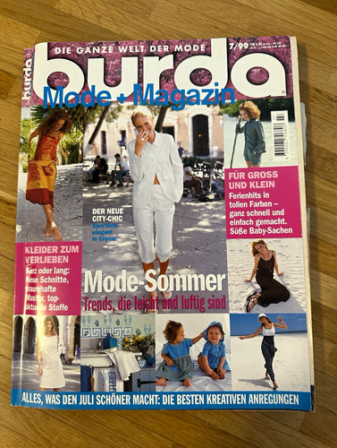 Burda mode magazin juli - burda, 7/99